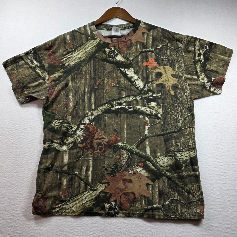 Mossy Oak Break-Up Infinity Camo T-Shirt Mens XL Brown‎ Hunting Outdoor Tee